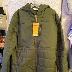 NWT Super Cozy Army Green Down Jacket